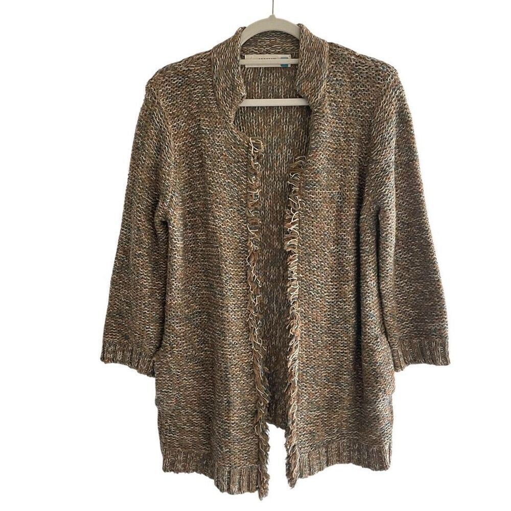 Anthropologie SPARROW Knit Cardigan Sweater Women’s Sz Medium Mid Length  Wool